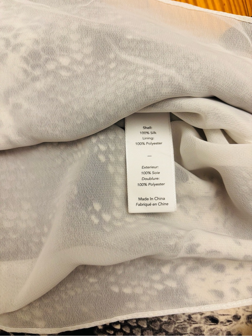 Elizabeth & James Python Print Silk Top - Picture 6 of 9